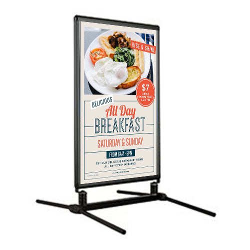 11x14 Poster Stand Sign Holder  Security Snap Frame 1 1/4 Wide FREE  Shipping – FloorStands