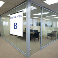 22" x 28" Window Mount is double sided. Display what room it is, where the exit is, or a promotional piece.