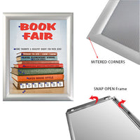 2-Sided Window Display with Two 8.5x11 Snap Frames 1 Wide Sign Frame –  SnapFrames4Sale