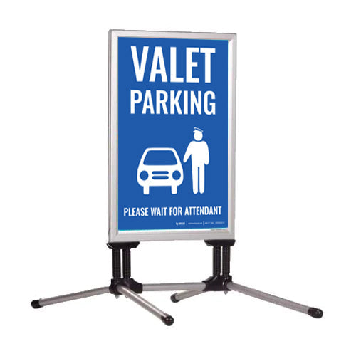 STREET MASTER Wind Snap Frame Sign Stand with Flexible Spring Feet Sign Holder for 24 x 36 Posters