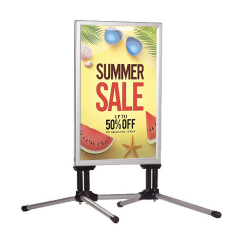 STREET MASTER Wind Snap Frame Sign Stand with Flexible Spring Feet Sign Holder for 24 x 36 Posters