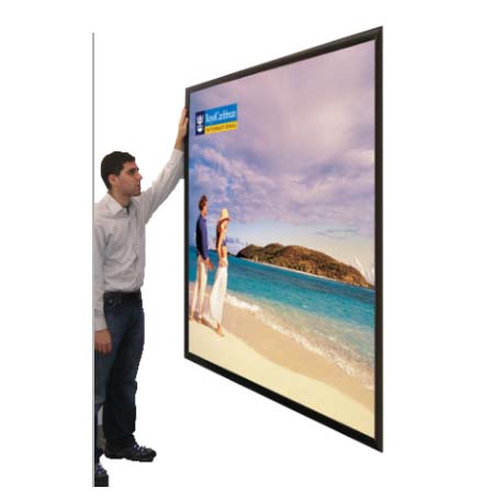 Extra Large 36x60 Poster Snap Frame with 1 5/8" Wide Frame | Fast Snap Open Aluminum Frame