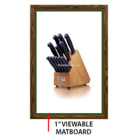 Designer Wood Snap Frames for Posters 16x20 (1" Wide Matboard)