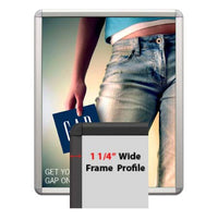SwingSnaps Poster Snap Frames 14x22 (1 1/4" Wide with Radius Corners)
