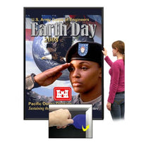 EXTRA-LARGE Poster Snap Frames 36 x 72 (1 3/4" Security Profile MOUNTED GRAPHICS)