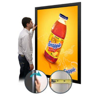 SwingSnap Extra Large Poster Snap Frames  | 2 1/2" Profile for Mounted Graphic 1/8, 3/16, and 1/4 Thick Boards in 25 Sizes and Custom