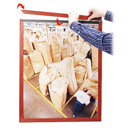 Slide In 24x30 Wood Frame Top Load, Side Load Poster Frame Sign Holder